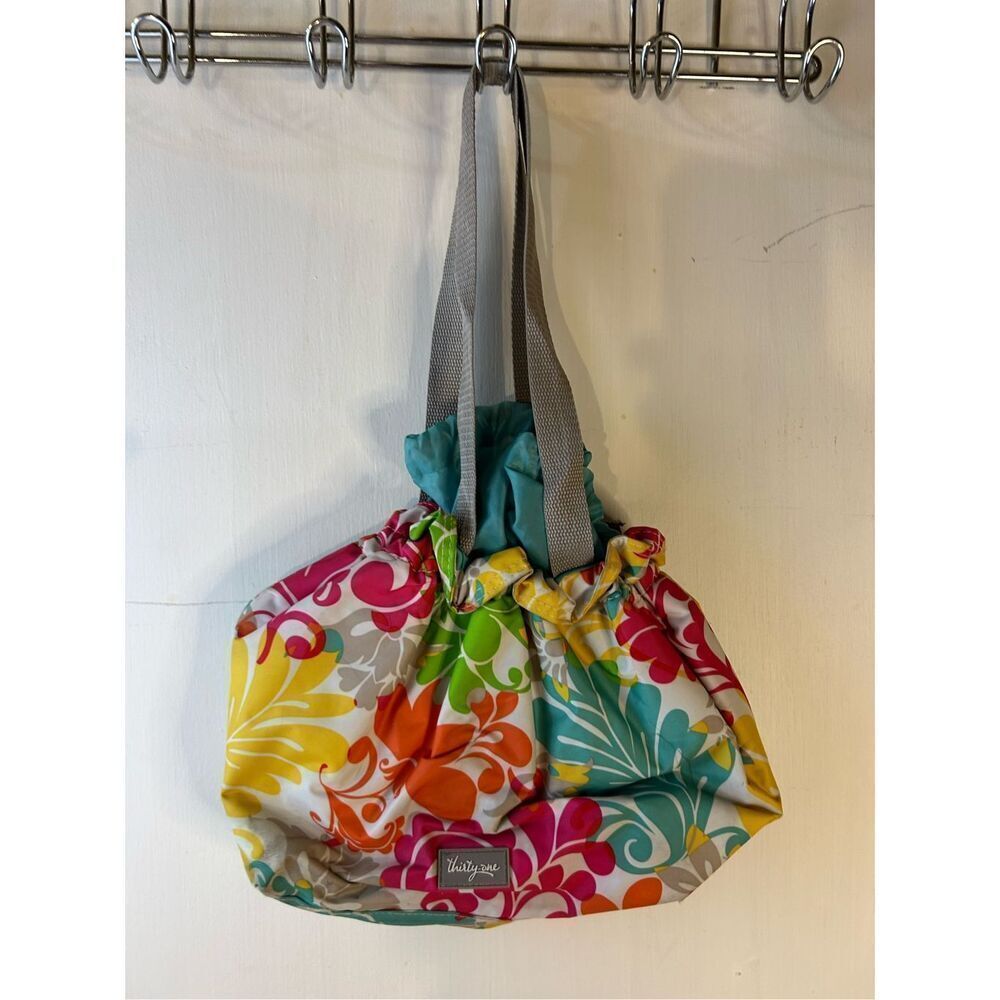 Thirty-one 31 insulated lunch tote bag floral flowers